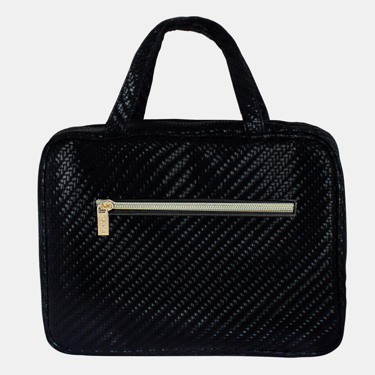 Tonic Australia Hanging Cosmetic Bag Herringbone Licorice