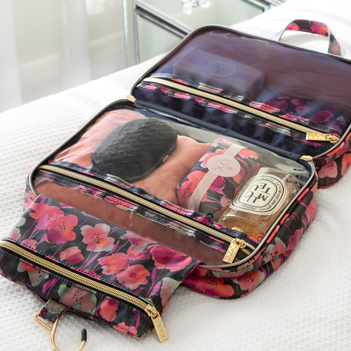 Hanging Cosmetic Bag Midnight Meadow Tonic Australia