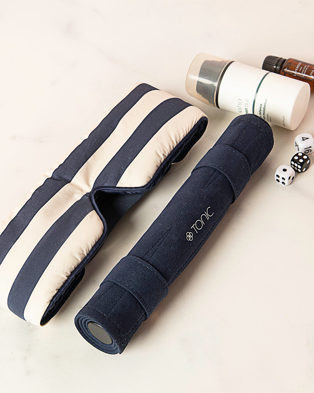 Navy Backgammon Travel Set
