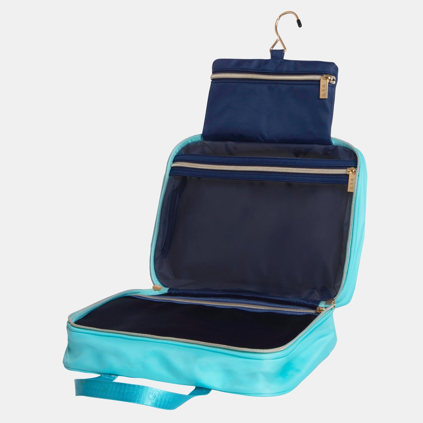 Hanging Makeup Bag - Splash Aqua
