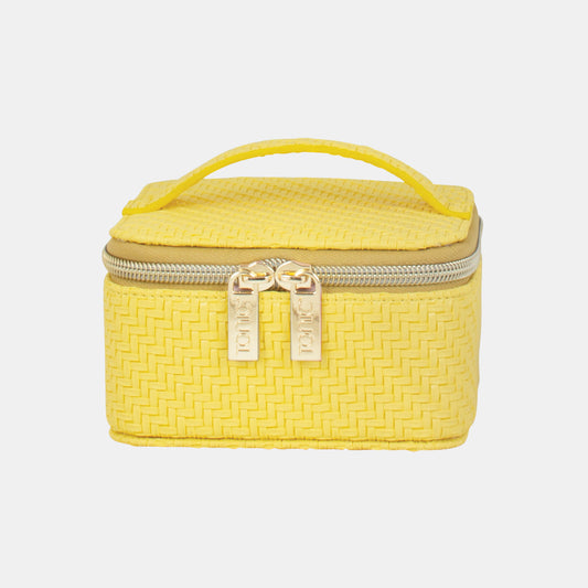 Jewellery Cube - Herringbone Lemon