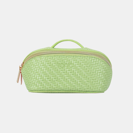 Small Beauty Bag - Herringbone Pistachio