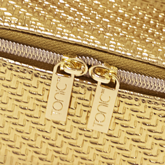 Jewellery Cube - Herringbone Gold