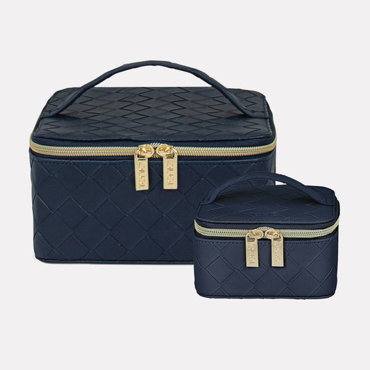 Jewellery Cube Set - Woven Navy