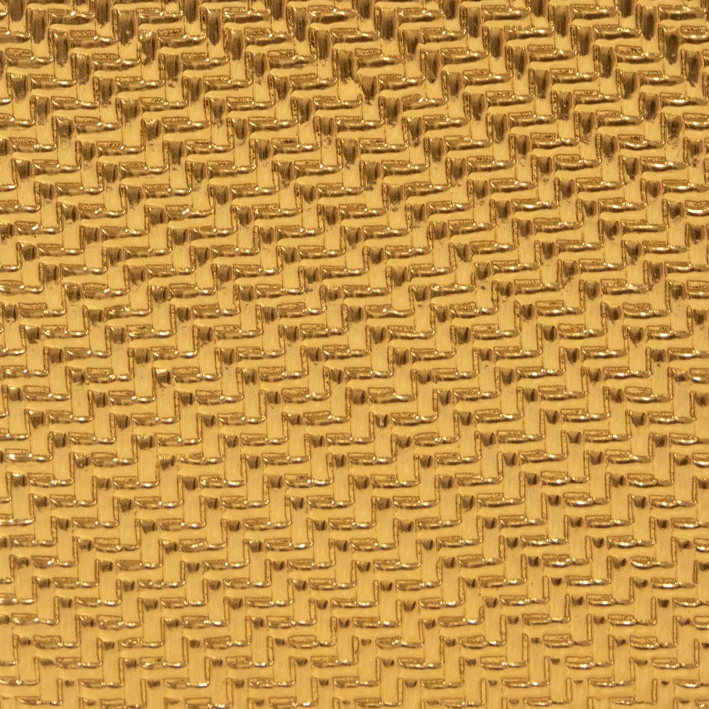 Mini Jewellery Cube - Herringbone Gold