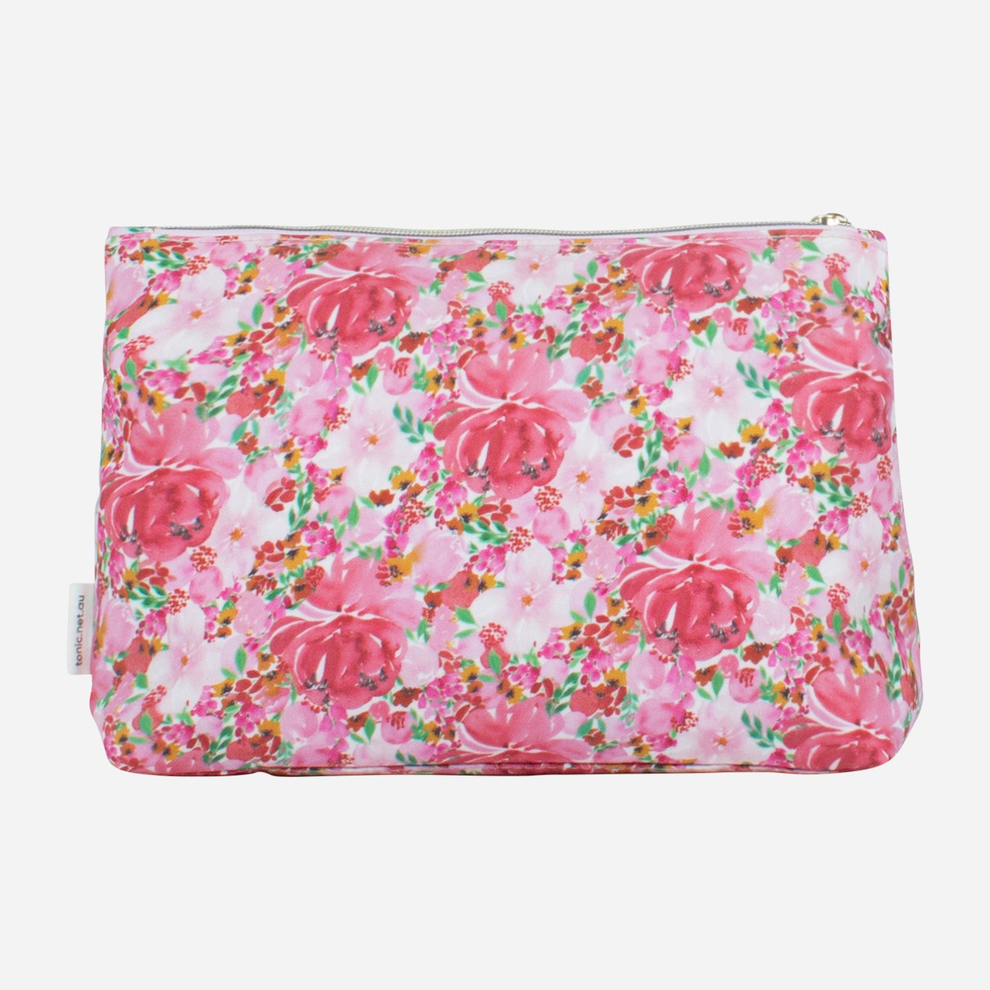 Large Cosmetic Bag - Flourish Pink